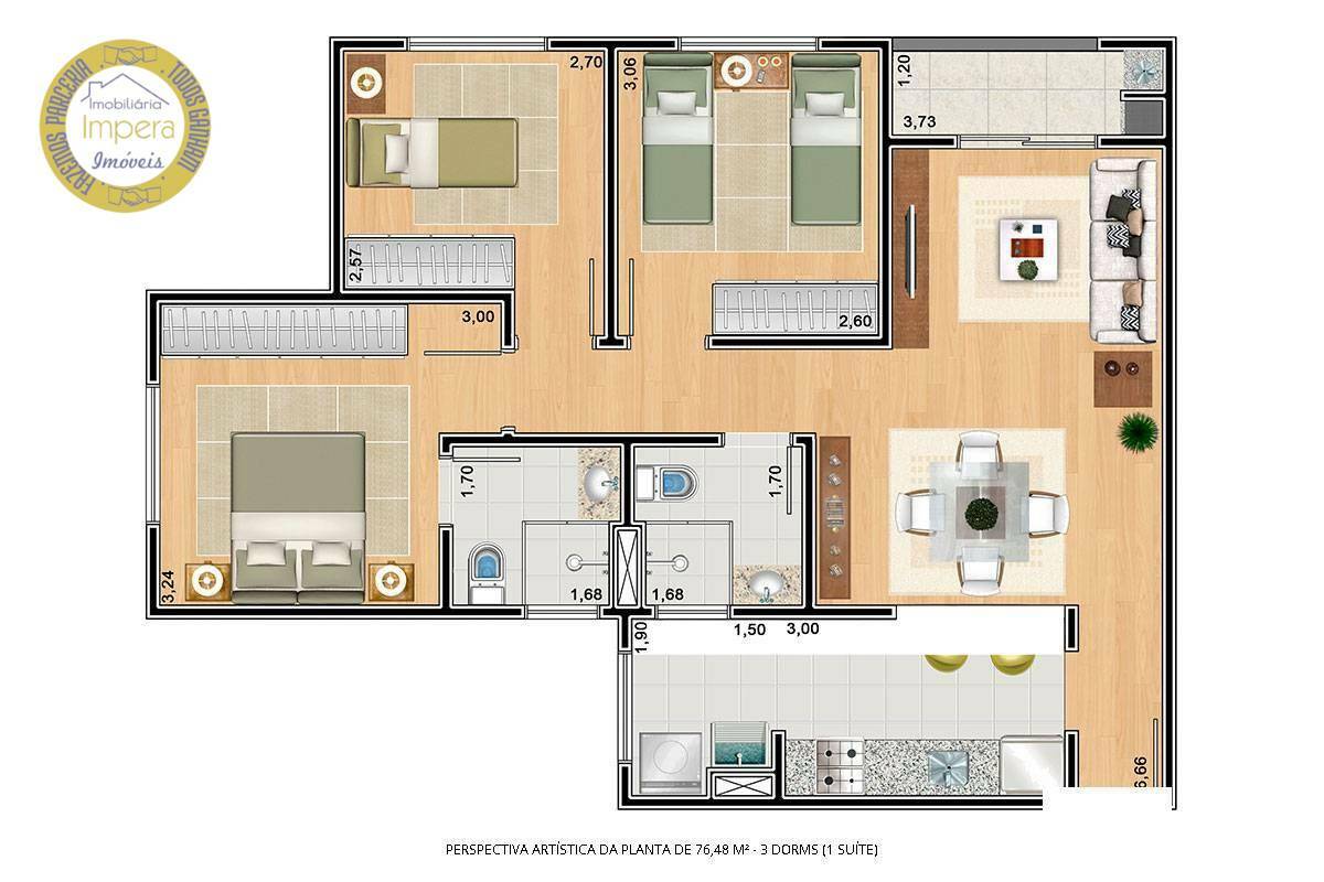 Apartamento, 3 quartos, 76 m² - Foto 40