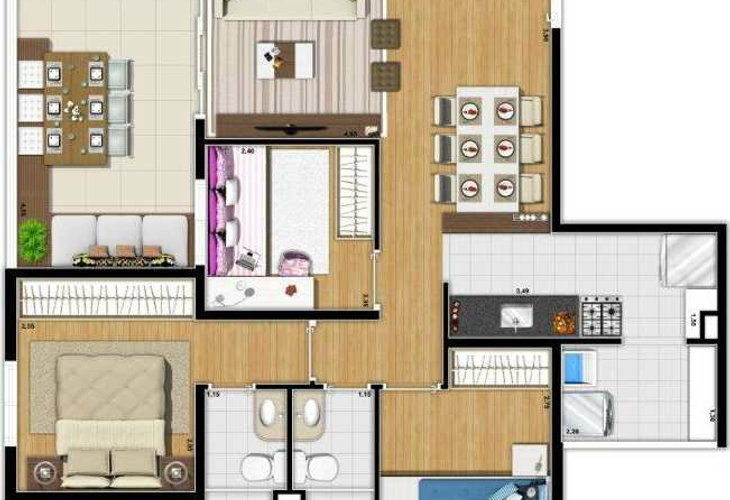 Apartamento à venda com 3 quartos, 72m² - Foto 12