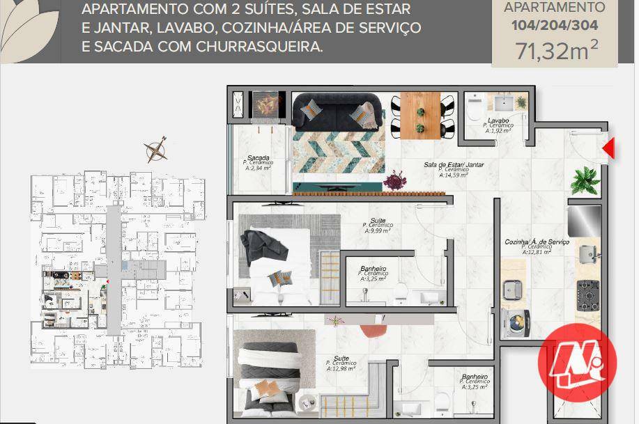 Apartamento à venda com 1 quarto, 35m² - Foto 16