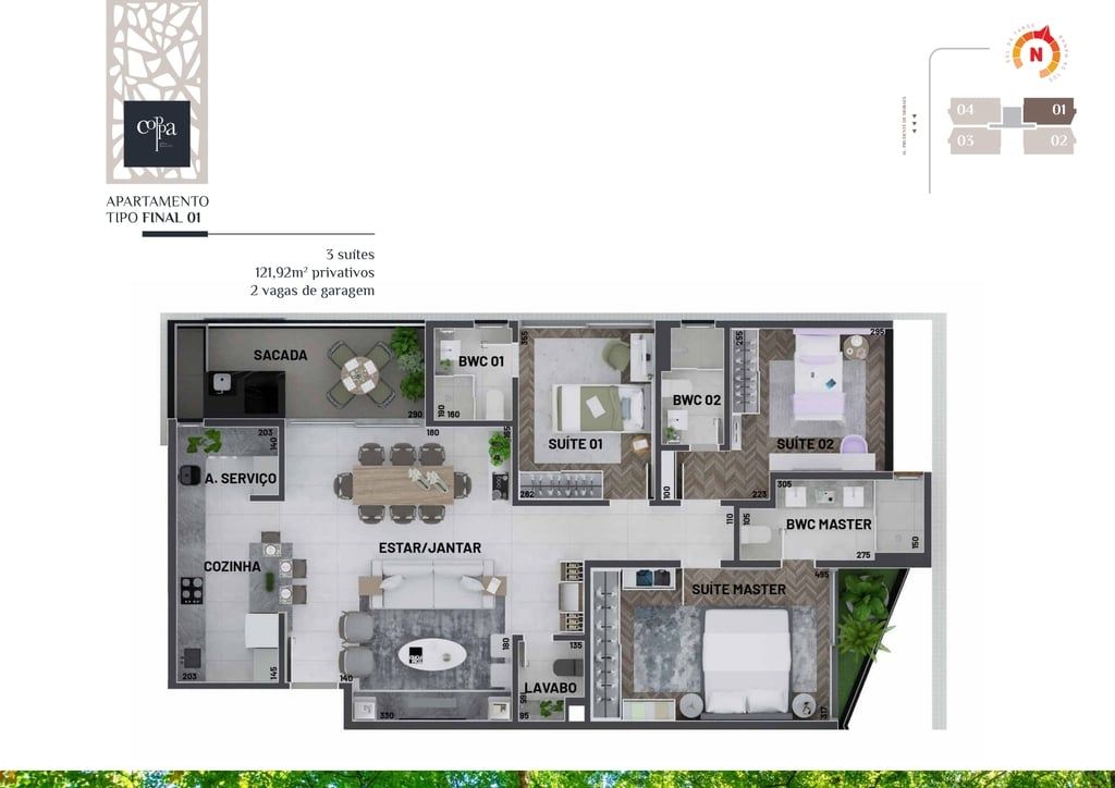 Apartamento à venda com 3 quartos, 120m² - Foto 43