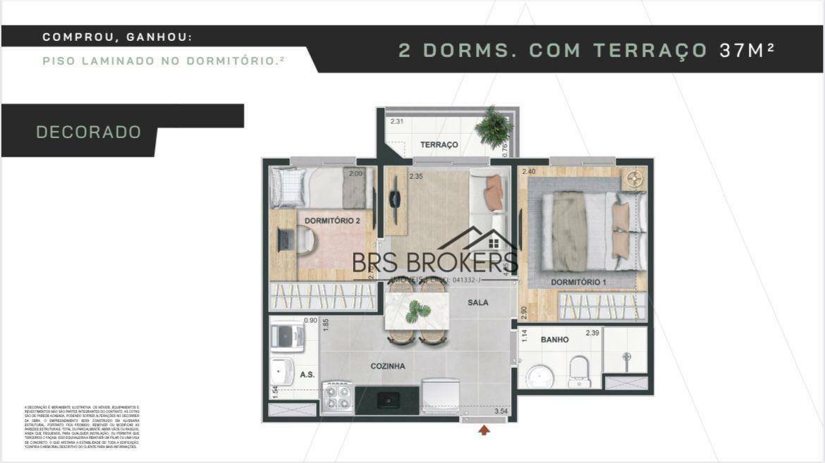 Apartamento à venda com 1 quarto, 34m² - Foto 29