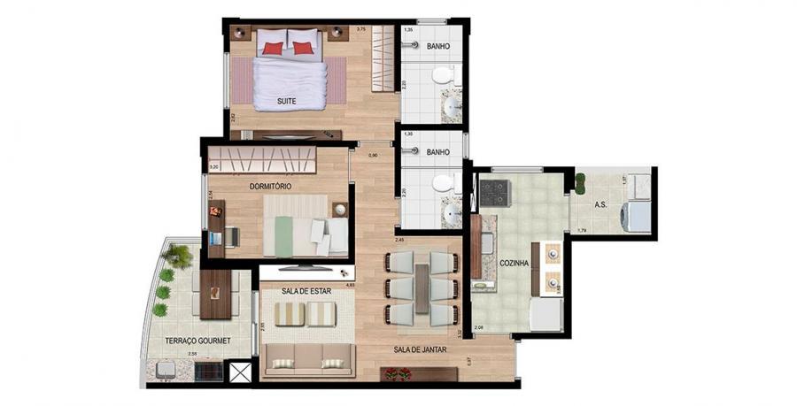 Apartamento à venda com 2 quartos, 71m² - Foto 25