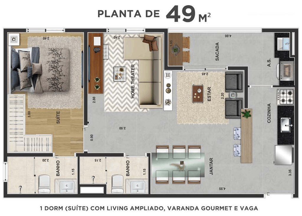 Apartamento à venda com 2 quartos, 47m² - Foto 40