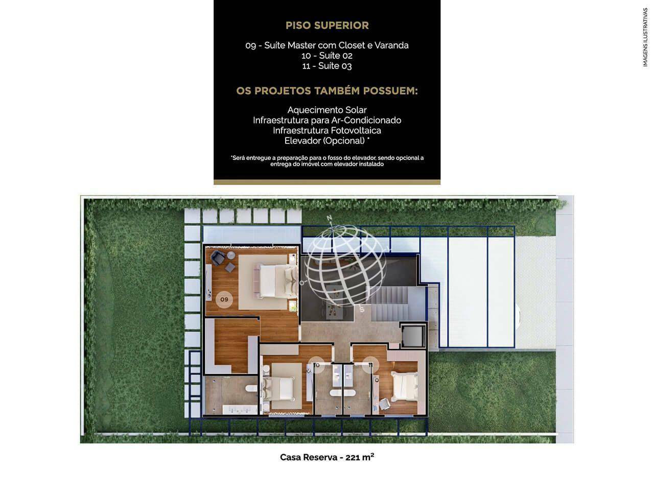 Casa de Condomínio, 3 quartos - Foto 67