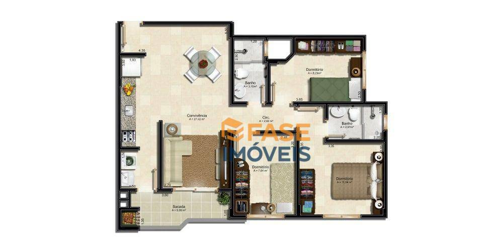 Apartamento à venda com 3 quartos, 79m² - Foto 17