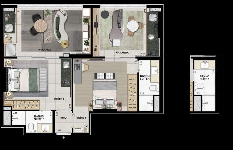 Apartamento à venda com 2 quartos, 95m² - Foto 30