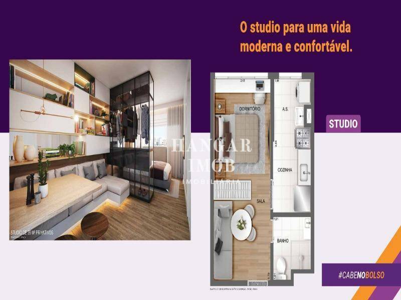 Apartamento à venda com 1 quarto, 26m² - Foto 8