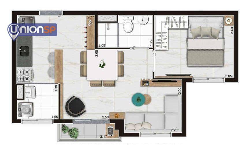 Apartamento à venda com 2 quartos, 38m² - Foto 25