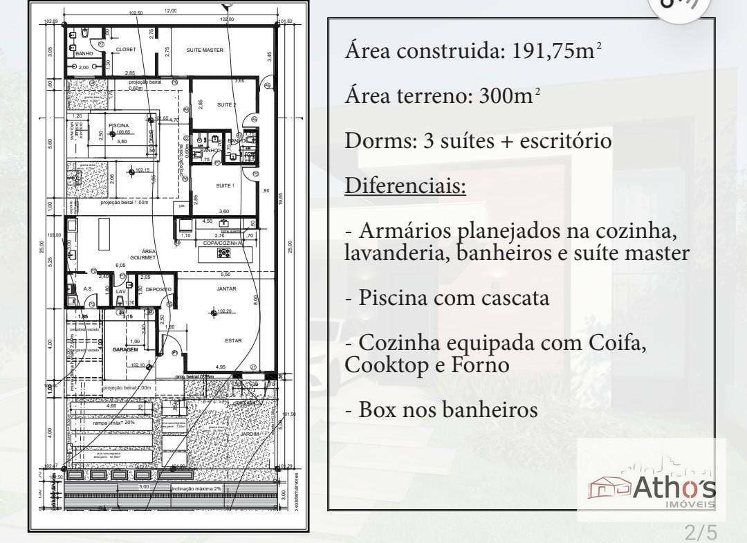 Casa de Condomínio à venda com 3 quartos, 187m² - Foto 3