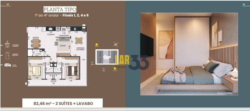 Apartamento à venda com 2 quartos, 82m² - Foto 9