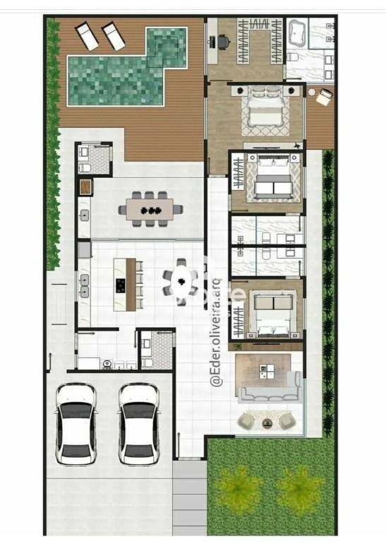 Casa à venda com 3 quartos, 165m² - Foto 2