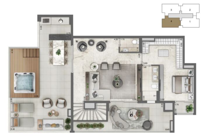 Apartamento à venda com 4 quartos, 267m² - Foto 18