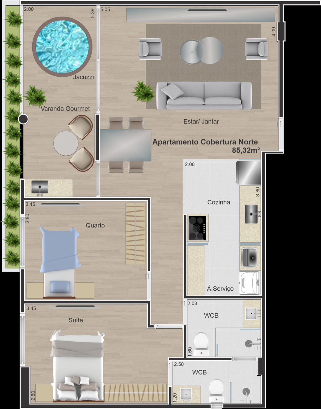 Apartamento à venda com 3 quartos, 76m² - Foto 20