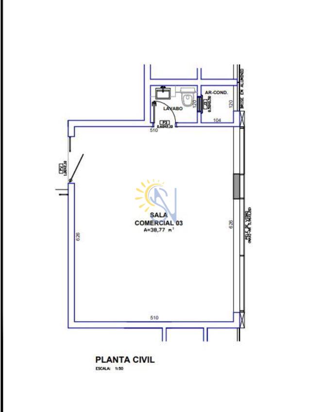 Conjunto Comercial-Sala para alugar, 47m² - Foto 10