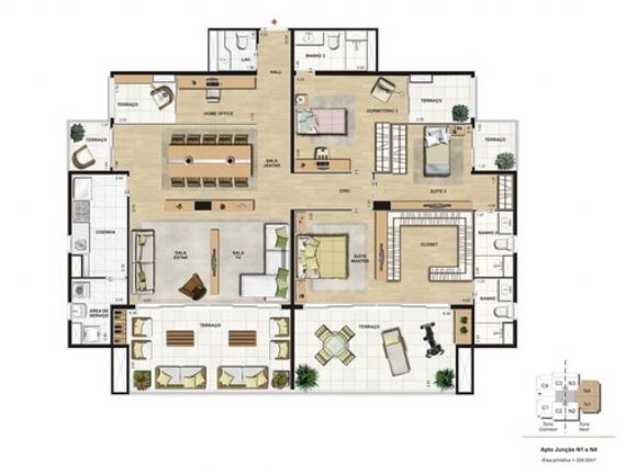 Apartamento à venda com 3 quartos, 200m² - Foto 15