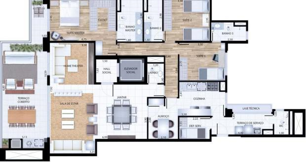 Apartamento à venda com 3 quartos, 173m² - Foto 10