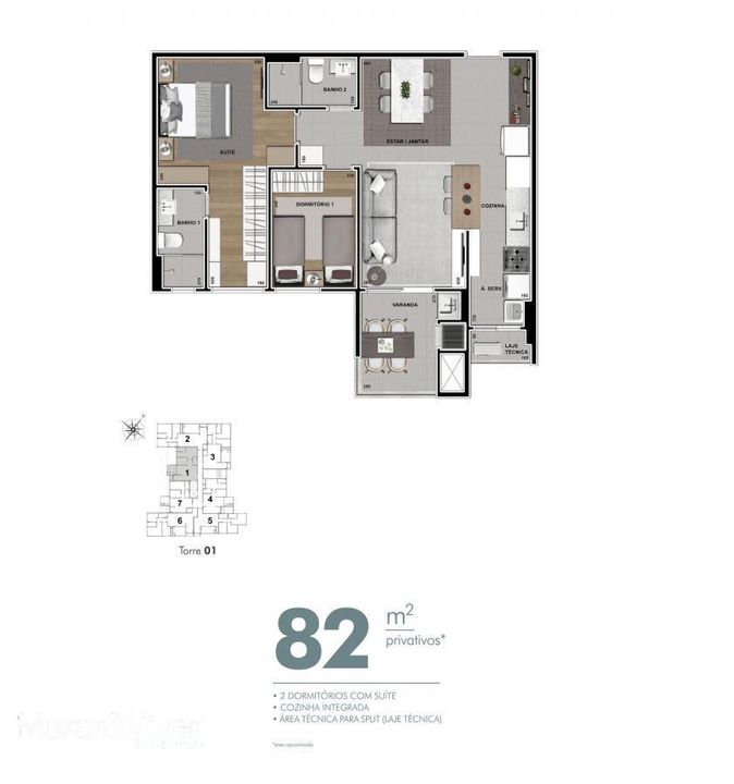 Apartamento à venda com 3 quartos, 96m² - Foto 15