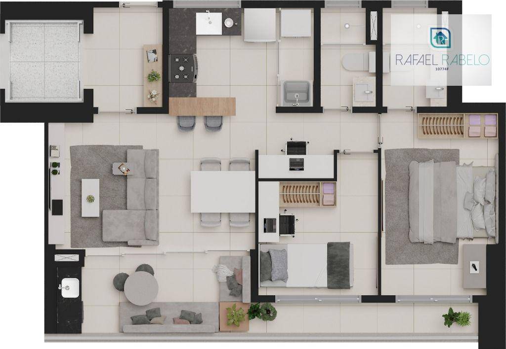 Apartamento à venda com 2 quartos, 69m² - Foto 44