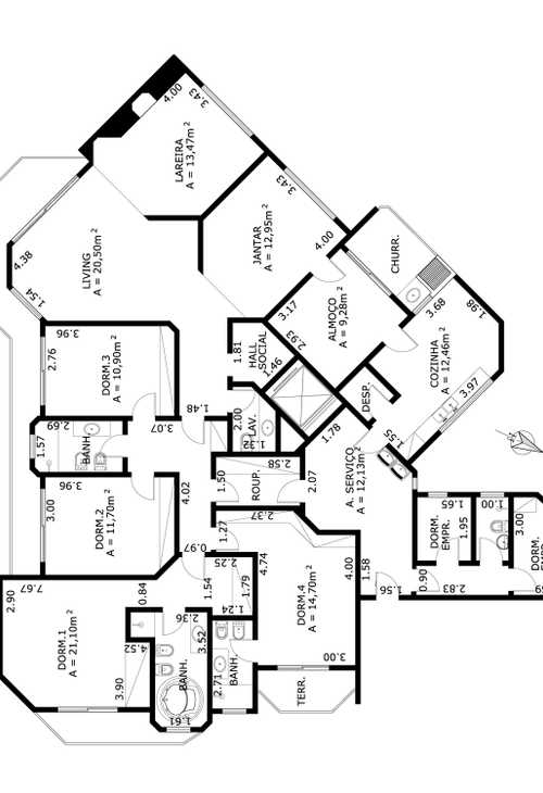 Apartamento à venda com 4 quartos, 233m² - Foto 8