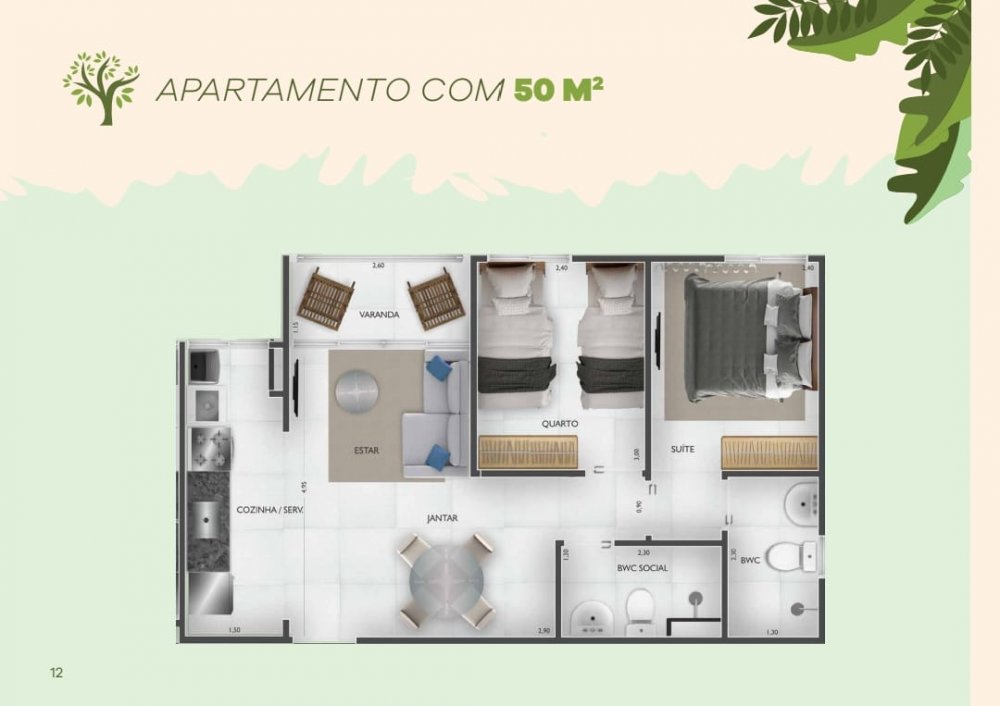 Apartamento à venda com 2 quartos, 28m² - Foto 8