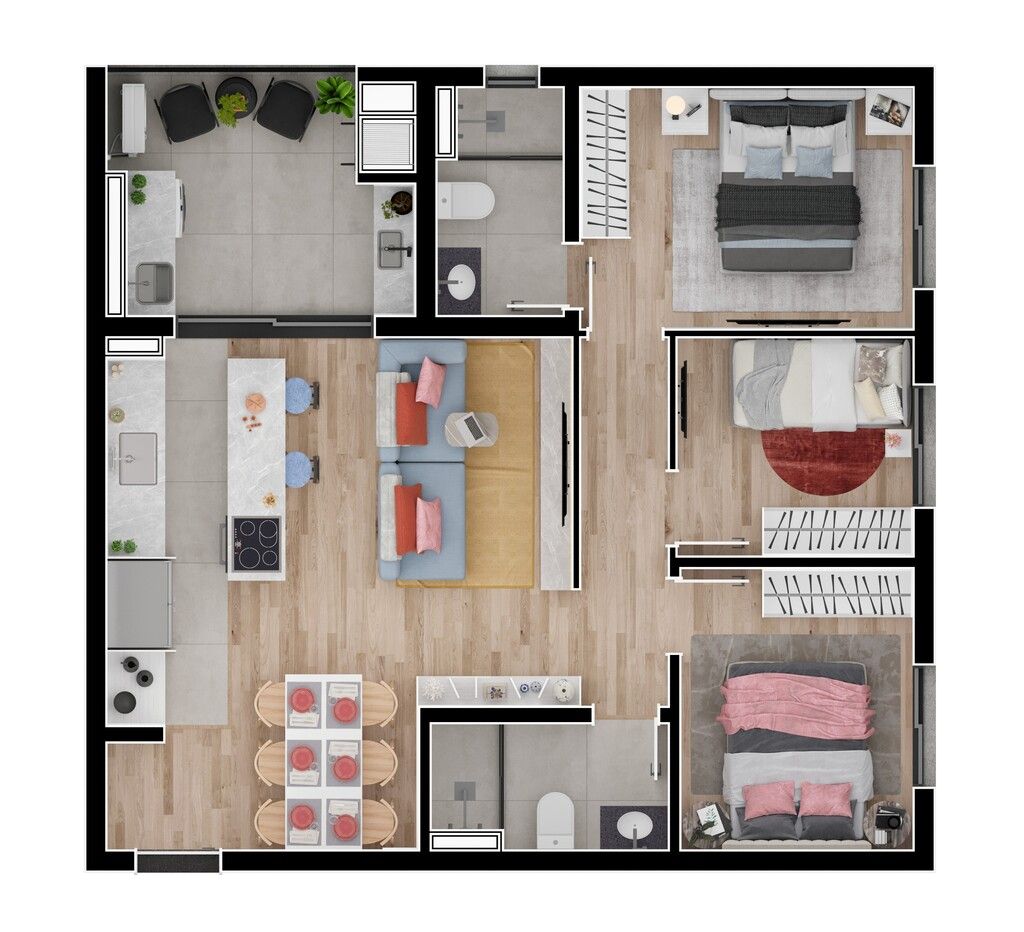 Apartamento à venda com 2 quartos, 57m² - Foto 33