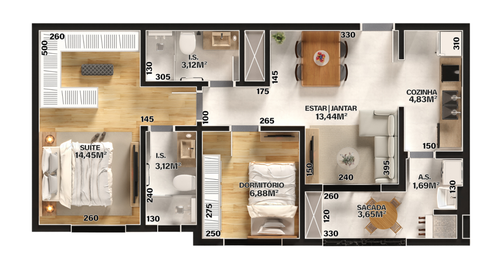 Apartamento à venda com 1 quarto, 46m² - Foto 36