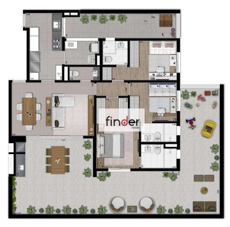 Apartamento à venda com 3 quartos, 123m² - Foto 81