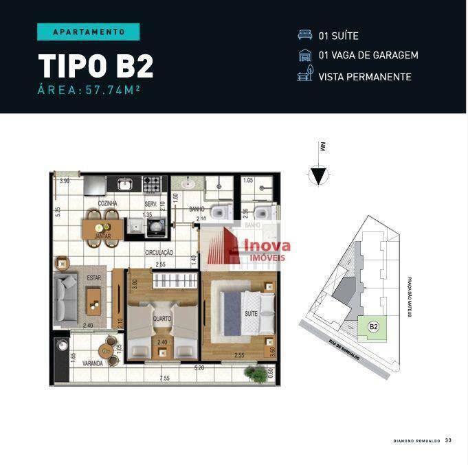 Apartamento à venda com 2 quartos, 52m² - Foto 18