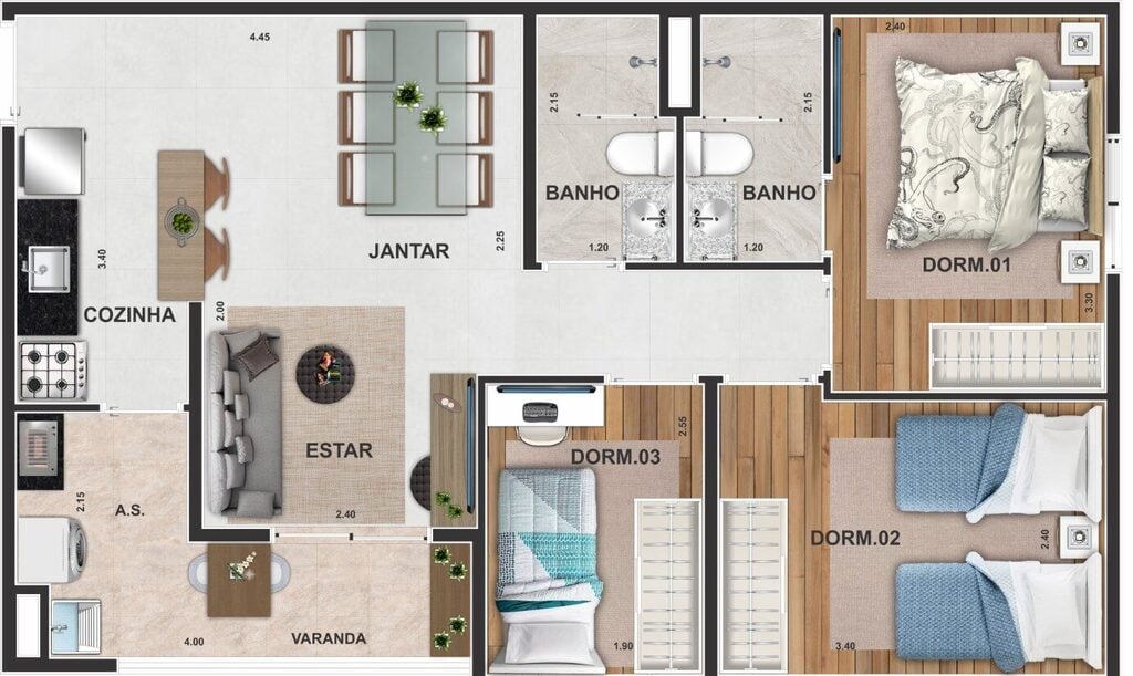 Apartamento à venda com 2 quartos, 46m² - Foto 28