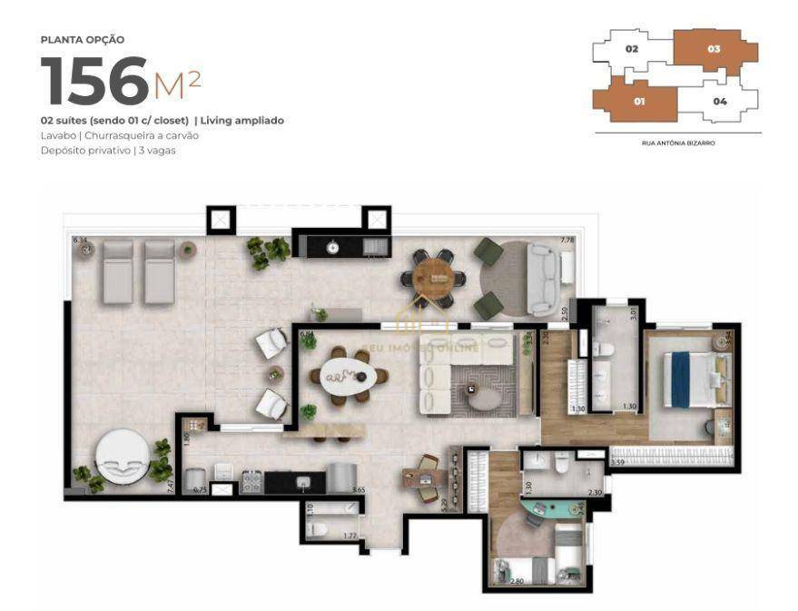 Cobertura à venda com 2 quartos, 156m² - Foto 41