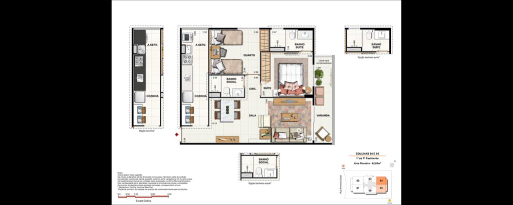 Apartamento à venda com 2 quartos, 67m² - Foto 25