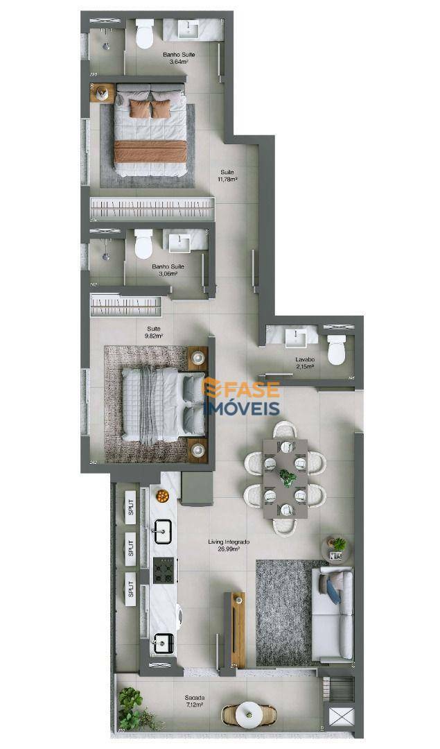 Apartamento à venda com 2 quartos, 78m² - Foto 27