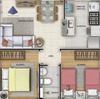 Apartamento à venda com 2 quartos, 45m² - Foto 9