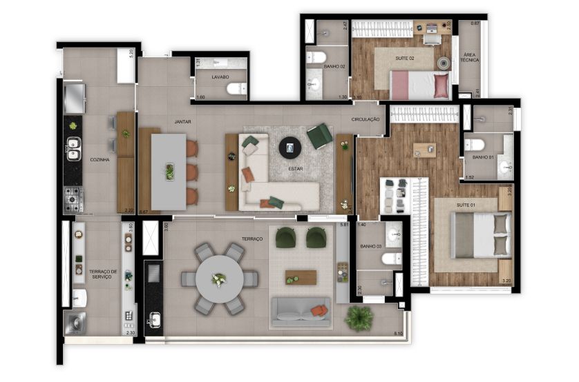 Apartamento à venda com 3 quartos, 102m² - Foto 43