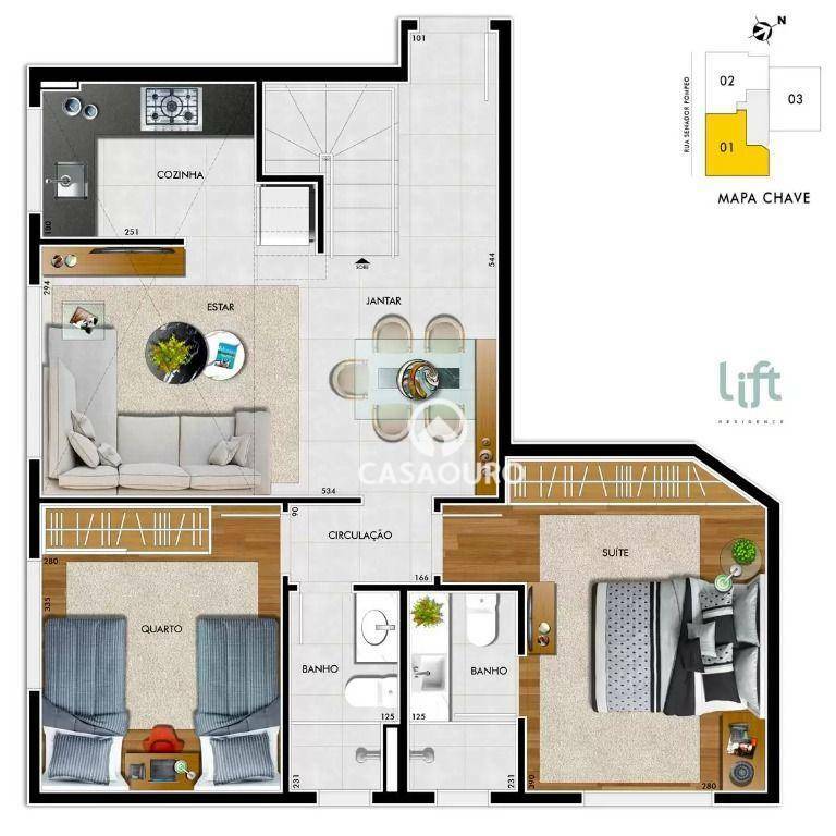 Cobertura à venda com 2 quartos, 121m² - Foto 5