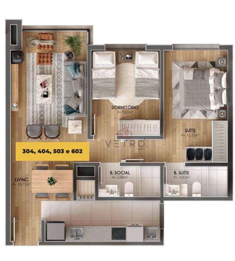 Apartamento à venda com 2 quartos, 83m² - Foto 5