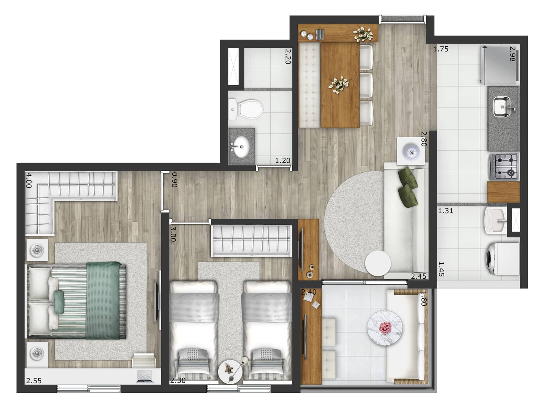 Apartamento à venda com 2 quartos, 51m² - Foto 6