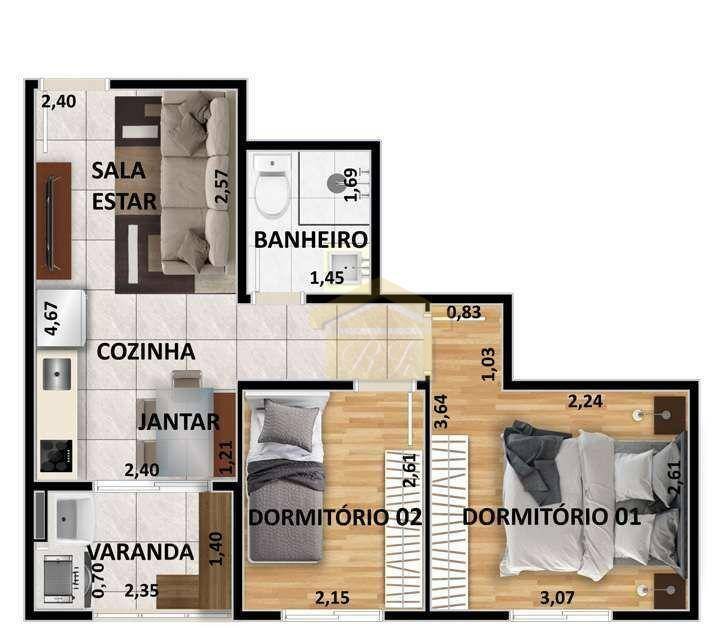 Apartamento à venda com 1 quarto, 28m² - Foto 13