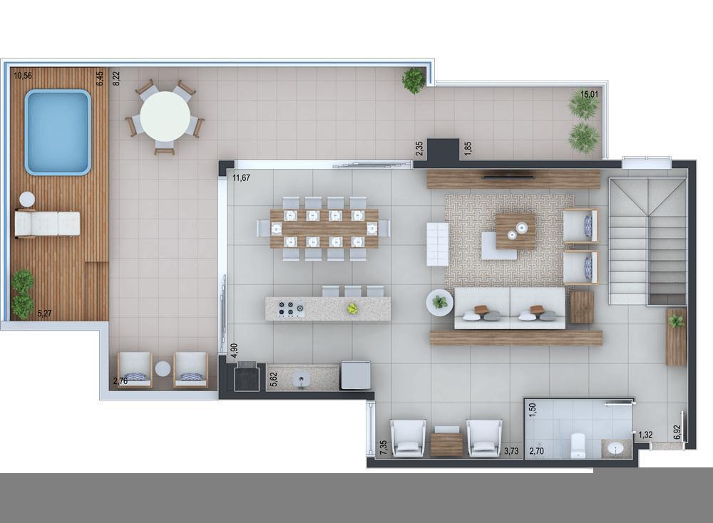 Apartamento à venda com 3 quartos, 150m² - Foto 45