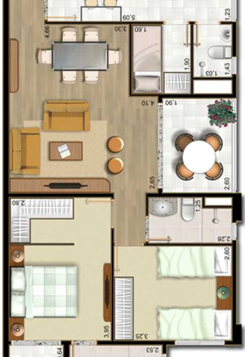 Apartamento à venda com 2 quartos, 71m² - Foto 3