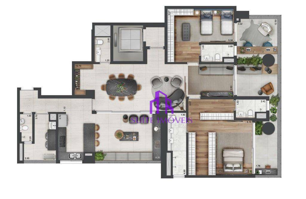 Apartamento à venda com 4 quartos, 240m² - Foto 27