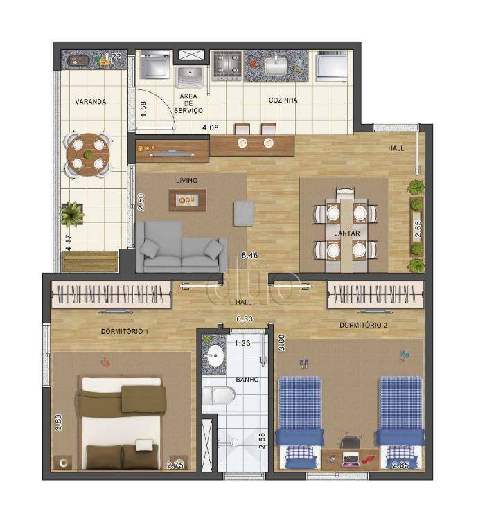 Apartamento à venda com 2 quartos, 58m² - Foto 28