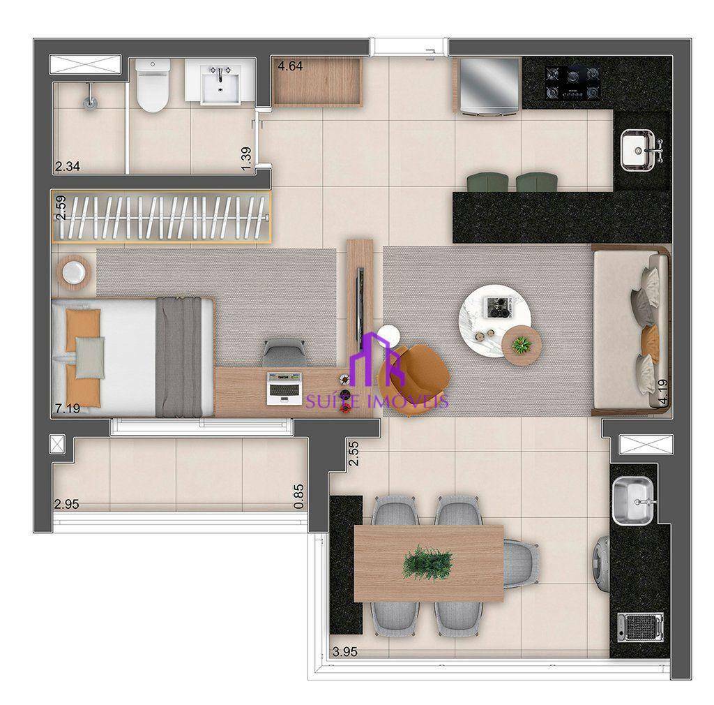 Apartamento à venda com 2 quartos, 71m² - Foto 14