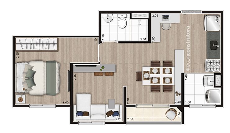 Apartamento à venda com 2 quartos, 37m² - Foto 38