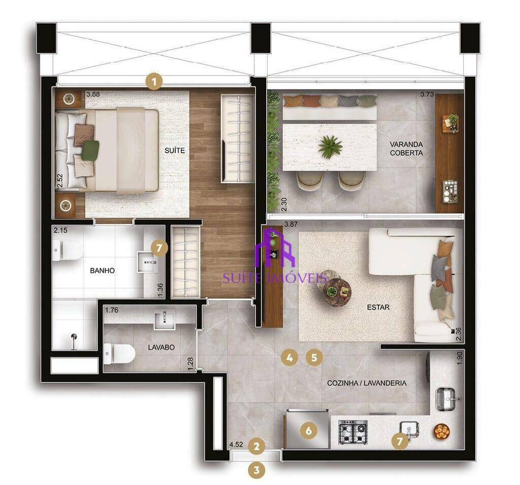 Apartamento à venda com 1 quarto, 127m² - Foto 17