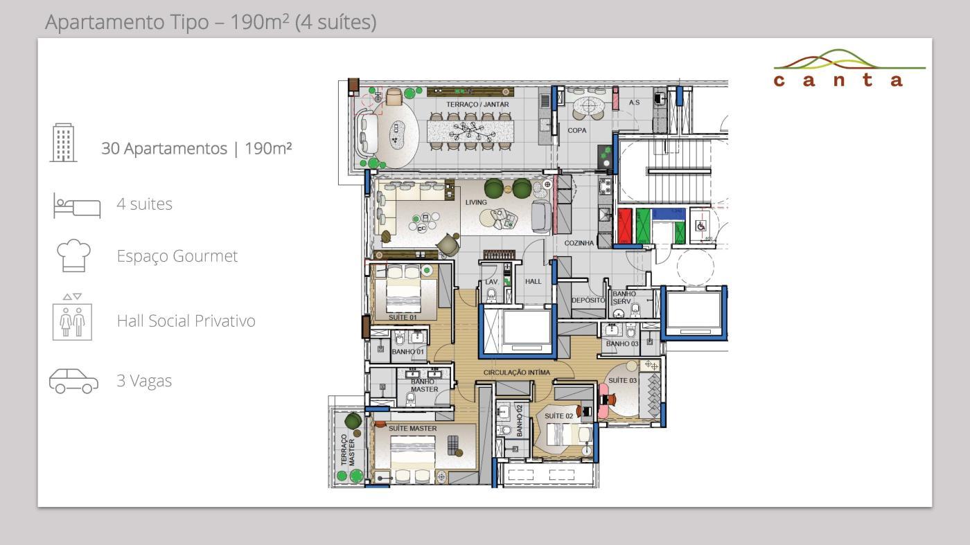 Apartamento à venda com 3 quartos, 148m² - Foto 9