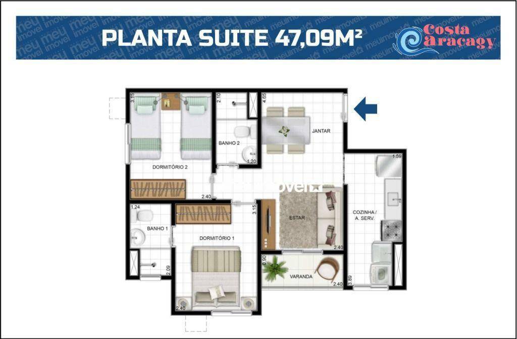 Apartamento à venda com 2 quartos, 45m² - Foto 26