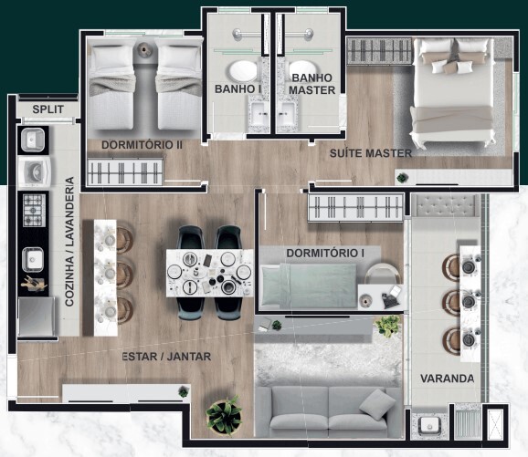 Apartamento à venda com 2 quartos, 48m² - Foto 24