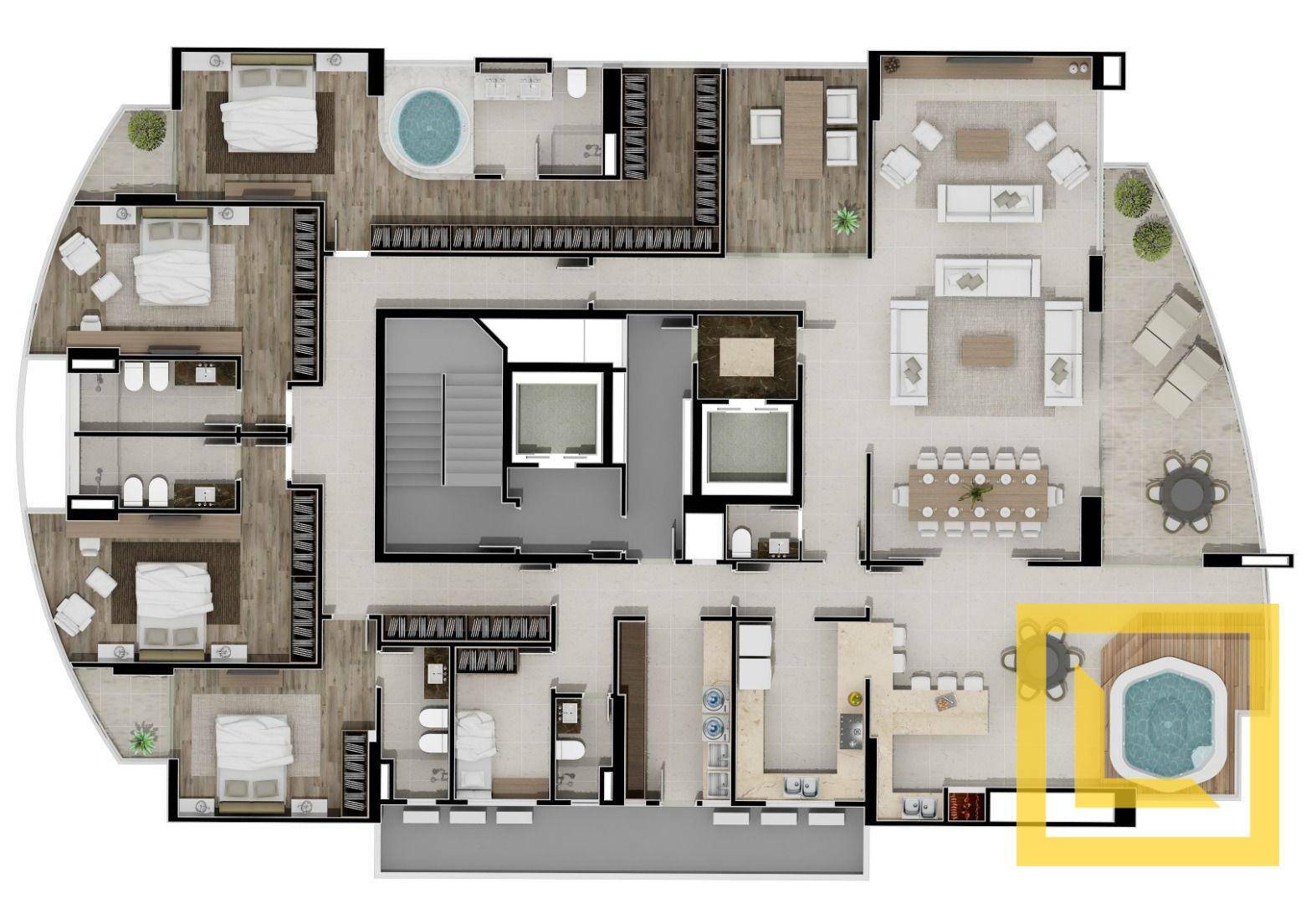 Apartamento à venda com 4 quartos, 450m² - Foto 28