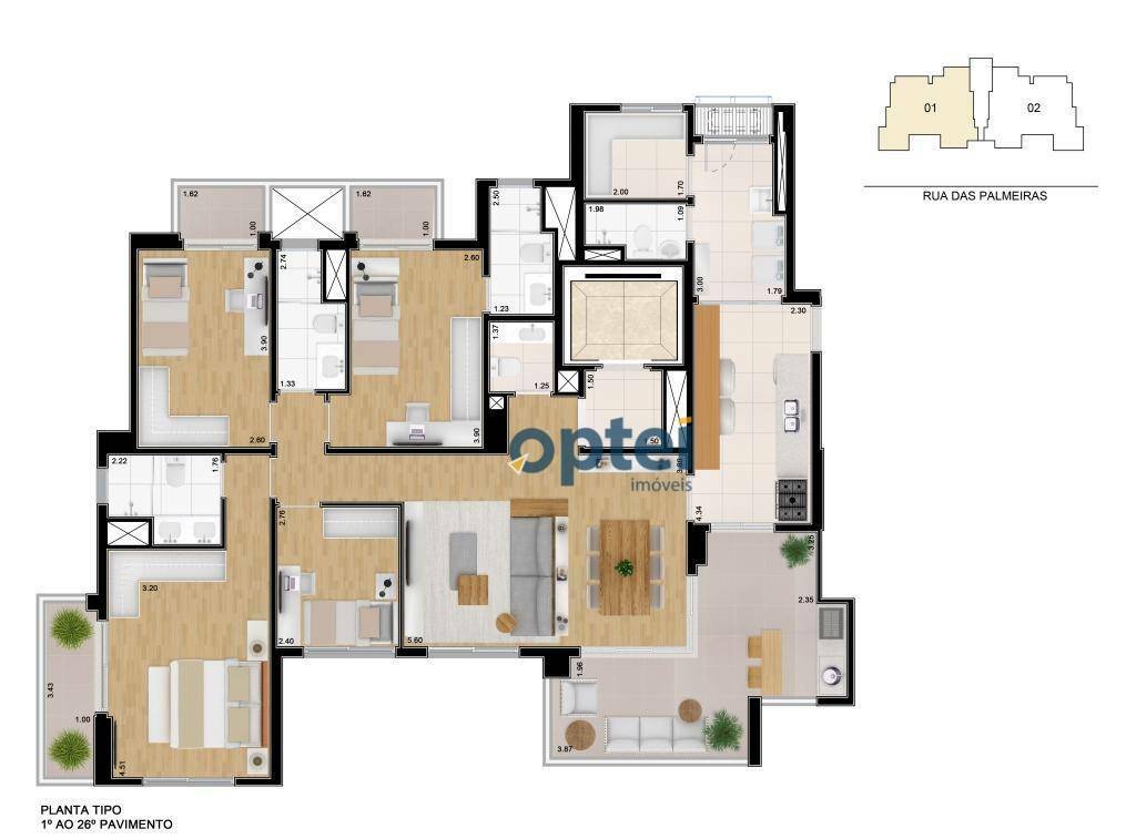 Apartamento à venda com 4 quartos, 153m² - Foto 14